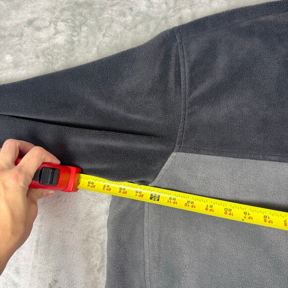 Columbia Men’s Fleece Jacket Gray/Charcoal Full Zip size XXL - Picture 5 of 6